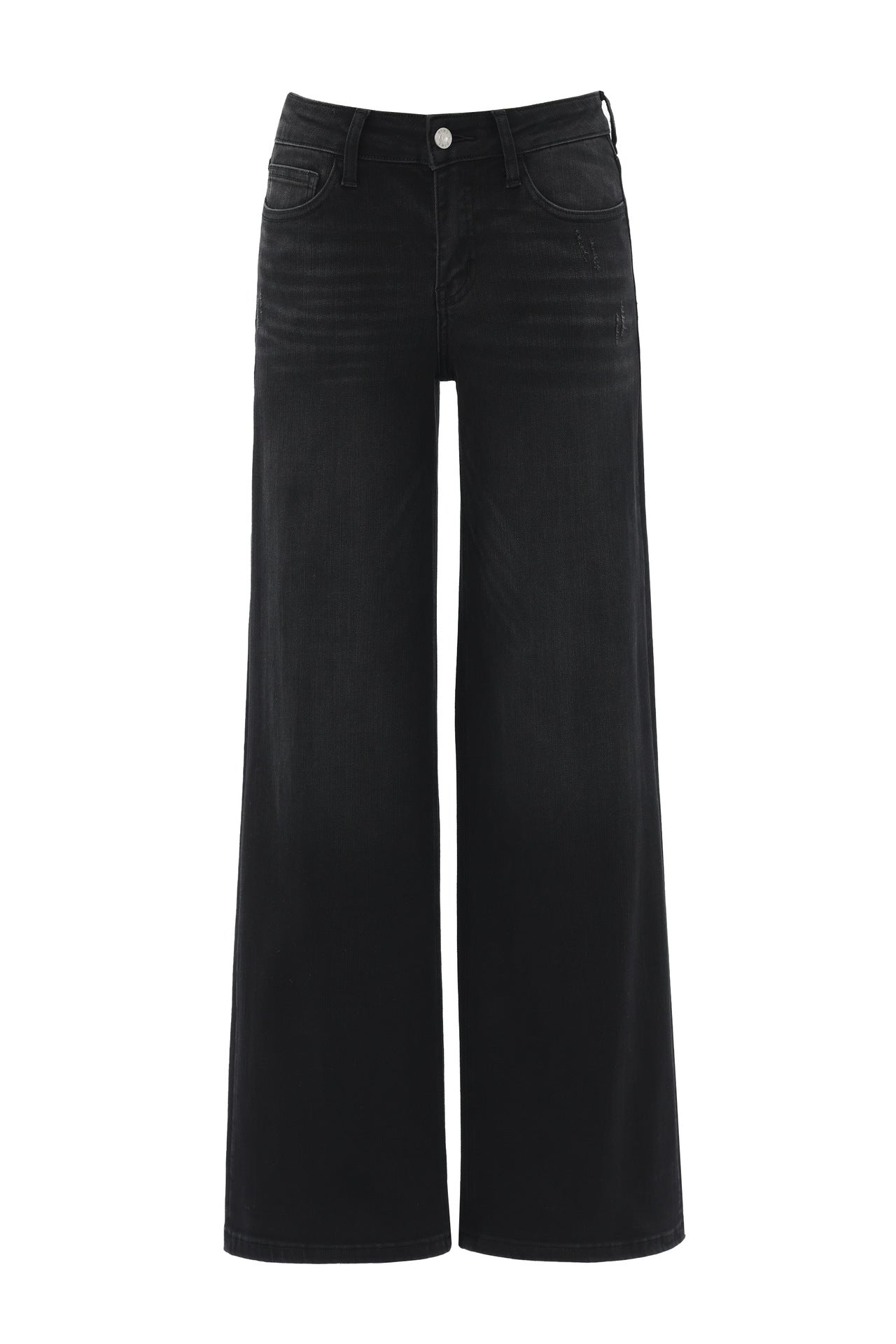 Jean Taille Basse Coupe Droite Décontracté pour Femme
