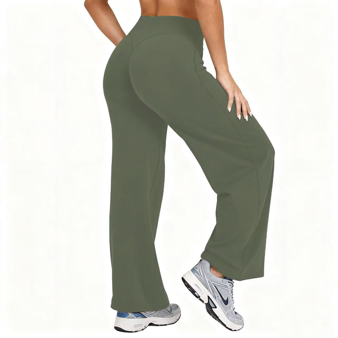 Legging Taille Haute Coupe Droite Décontracté pour Femme